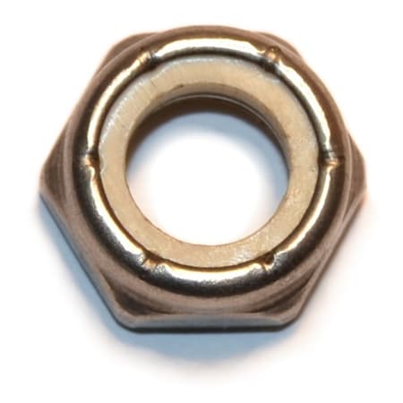 Midwest Fastener Lock Nut, 1/2"-13, 18-8 Stainless Steel, Not Graded, 6 PK 33746